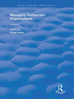 cover image of Managing Democratic Organizations II